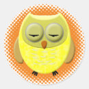 Search for owl drawing stickers Cute