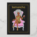 Search for black red silver birthday invitations Chic