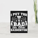 Search for bad mother cards Badminton mom