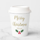 Search for christmas coffee paper cups Holly