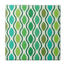 Search for green waves tiles Vintage