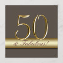 Search for simple 50th birthday invitations Gold