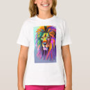 Recherche de lion abstrait tshirts Coloré