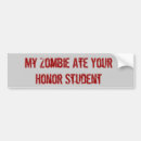 Search for zombie bumper stickers Funny