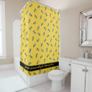 Search for honeycomb pattern shower curtains Bumblebee