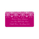 Search for pink lace return address labels Bridal shower