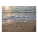 Search for footprints in the sand art Waves