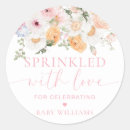 Search for sprinkled with love stickers Girl baby shower