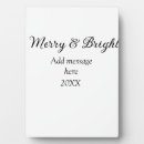 Search for merry christmas plaques Merry and bright