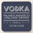 Recherche de vodka dessous de verres Drôle