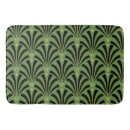 Search for black gold art deco bath mats Green