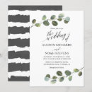Recherche de noir blanc vert invitations Moderne