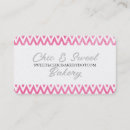 Recherche de zigzag rose cartes visite Chic
