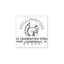 Search for squirrel rubber stamps Return address
