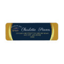 Search for black graduation return address labels Formal