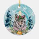 Recherche de ornement de loup ornements D'arbre