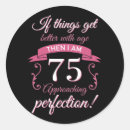 Search for 75 years stickers For her