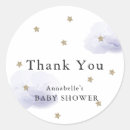 Search for lavender baby shower stickers Thank you