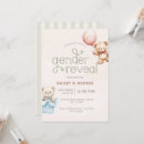 Search for green gender reveal invitations Pink or blue