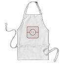 Search for gray red aprons Stripes