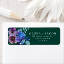 Search for modern floral return address labels Stylish