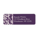 Search for purple grapes return address labels Eggplant