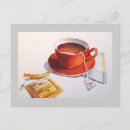 Recherche de thé anglais cartes postales Rouge