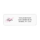Search for feminine monogram return address labels Girly