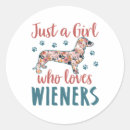 Search for dachshund lovers stickers Doxie