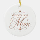 Search for worlds best mom ornaments Minimalist
