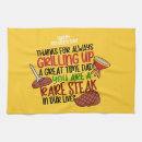 Search for funny chef tea towels Grill master