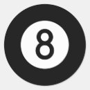 Search for number eight stickers Pool table