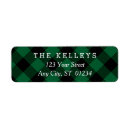 Search for red and black buffalo check return address labels Plaid