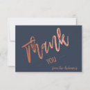 Search for navy blue and rose gold Thank you