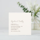 Recherche de ivoire et brun invitations Classique