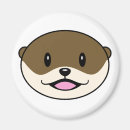 Recherche de loutres magnets Dessin animé