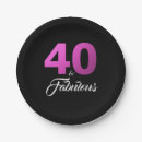 Search for pink and black plates 40 and fabulous