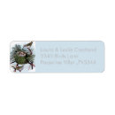 Search for bird couple return address labels Winter