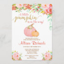 Search for pink gold pumpkin invitations Shower