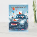 Search for new car congratulations cards For him