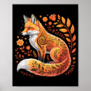 Search for floral fox art Flowers