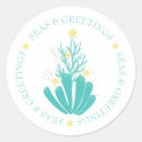 Search for coastal christmas stickers Seas and greetings