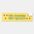 Search for knowledge bumper stickers Faith