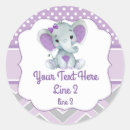 Search for purple grey baby shower stickers Birthday