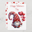Search for gnome valentines day cards Hearts