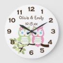 Recherche de rose hibou horloges Pour enfants