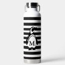 Search for penguin water bottles Black and white