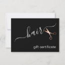 Search for hair stylist business gift certificates Black