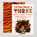 Recherche de tigre orange invitations Aquarelle