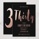 Search for dirty thirty gold birthday invitations Glam